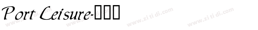 Port Leisure字体转换